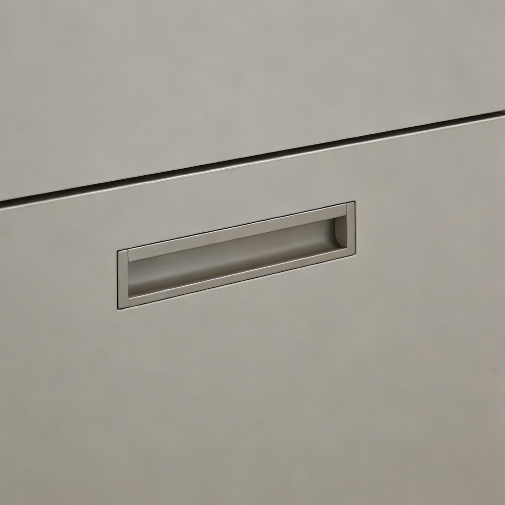 Kitchen Aluminum Alloy Finger Recessed Cabinet Pulls