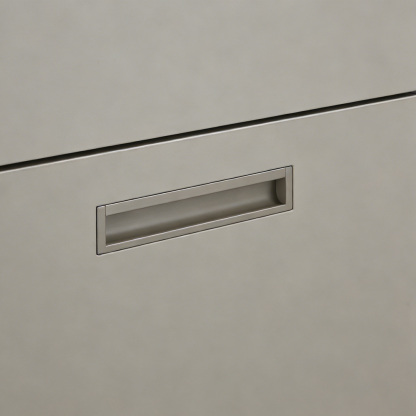 Kitchen Aluminum Alloy Finger Recessed Cabinet Pulls