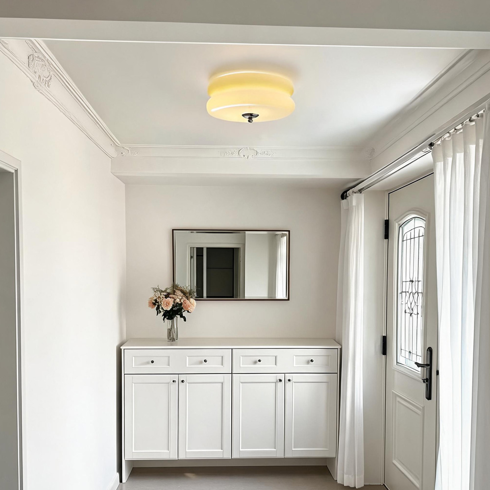 Art LED Glass Flush Mount Ceiling Lights