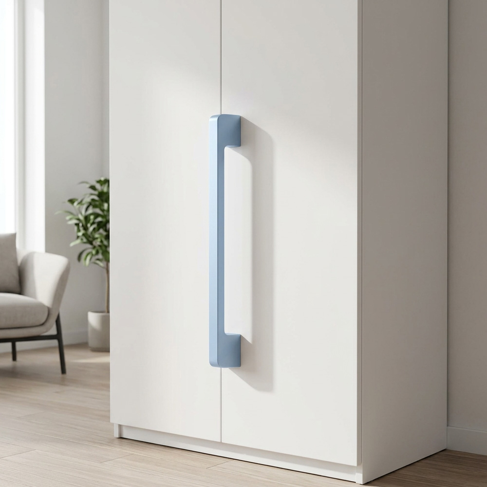 Minimalist Colorful Bathroom Cabinet Handles