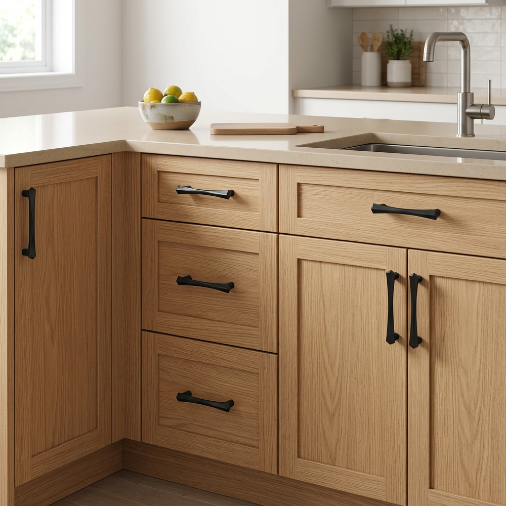 Nordic Modern Zinc Alloy Cabinet Pulls for Dressers