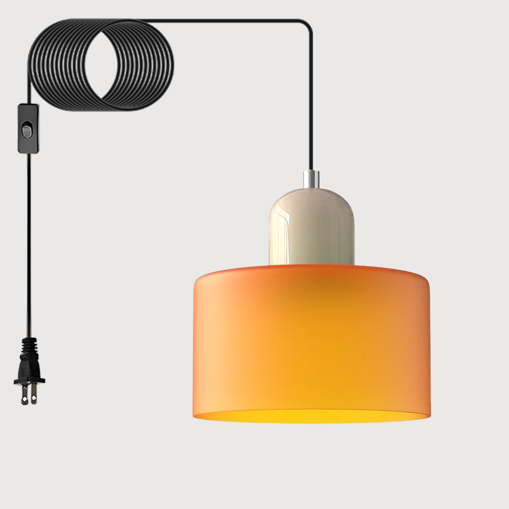 Bauhaus Plug-in Small Glass Pendant Light