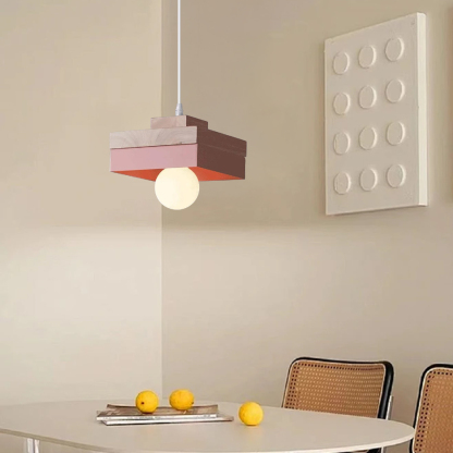 Medieval Plug-in Solid Wood Pendant Hanging Light