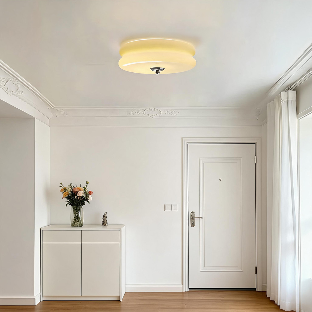 Art LED Glass Flush Mount Ceiling Lights