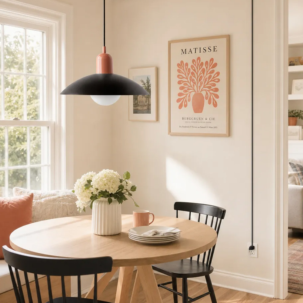 Mid Century Plug-in Bauhaus Dining Room Pendant Light