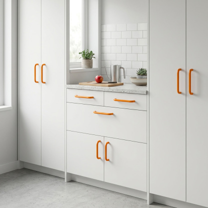 Dopamine Colorful Brass Kitchen Cabinet Pulls