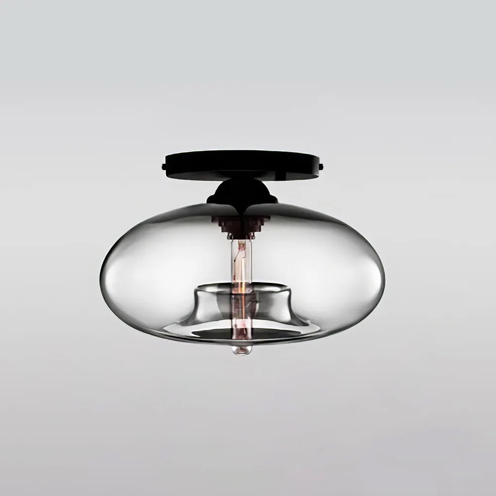 Industrial Globe Glass Hallway Ceiling Lights