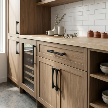 Nordic Modern Zinc Alloy Cabinet Pulls for Dressers