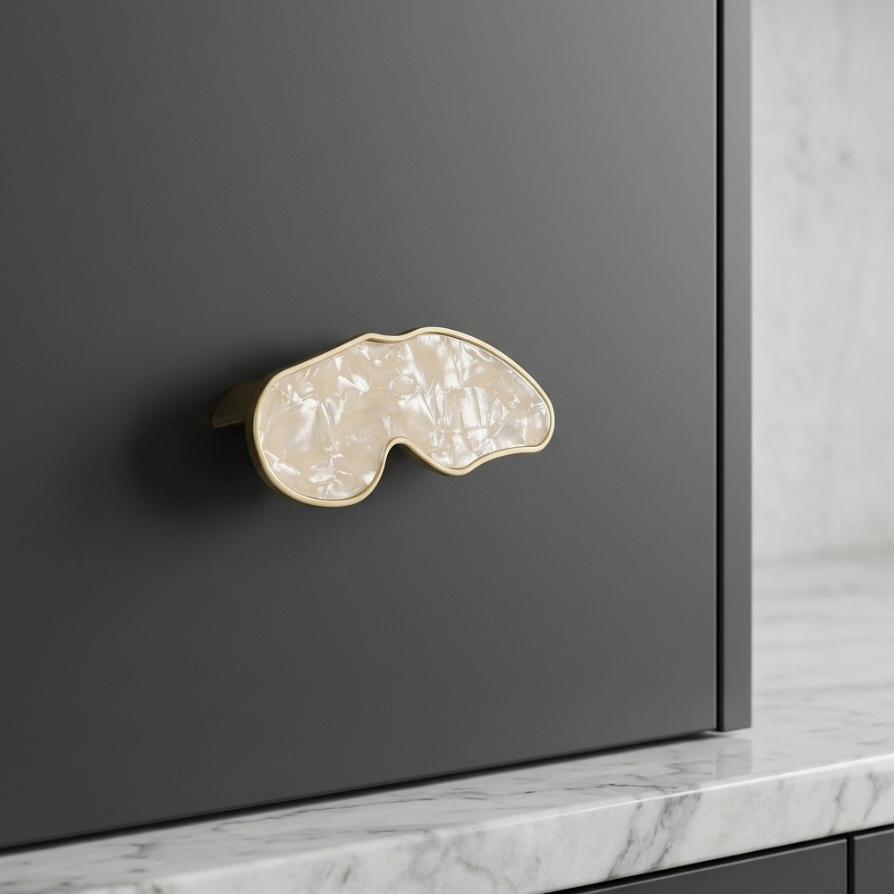 Nordic Shell Resin Butterfly Drawer Pull