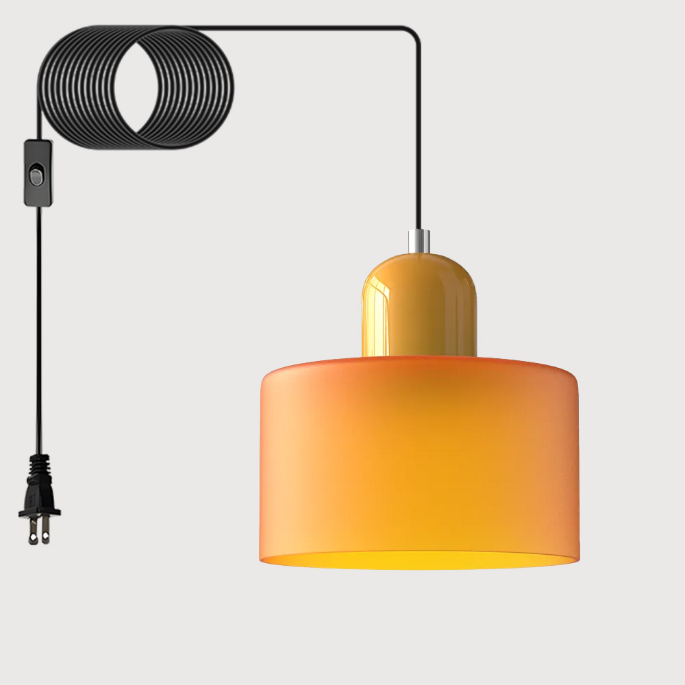 Bauhaus Plug-in Small Glass Pendant Light