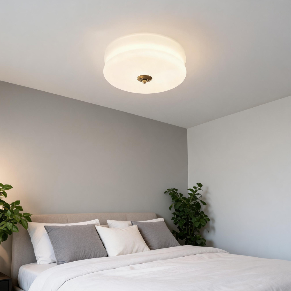 Art LED Glass Flush Mount Ceiling Lights