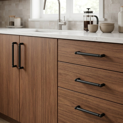 Modern Decorative Solid Brass T-Bar Cabinet Pulls