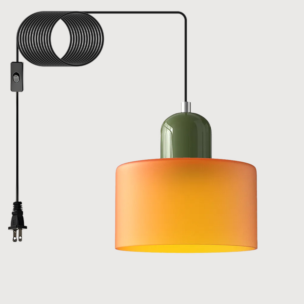 Bauhaus Plug-in Small Glass Pendant Light