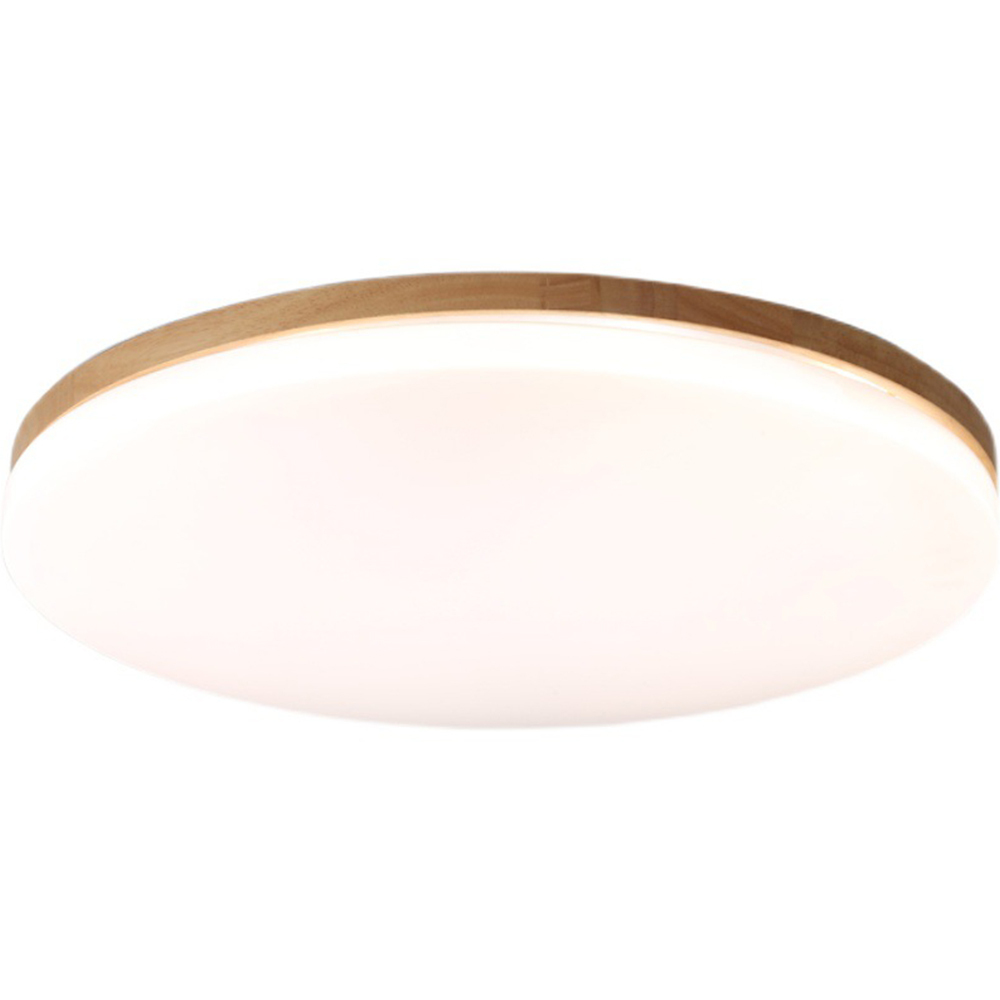 Scandinavian Wooden LED Square Flush Mount Ceiling Light 