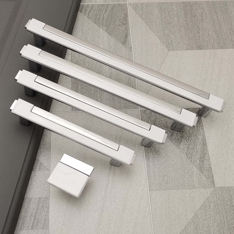 Zinc Alloy Modern Gold Black Chrome Kitchen Handles