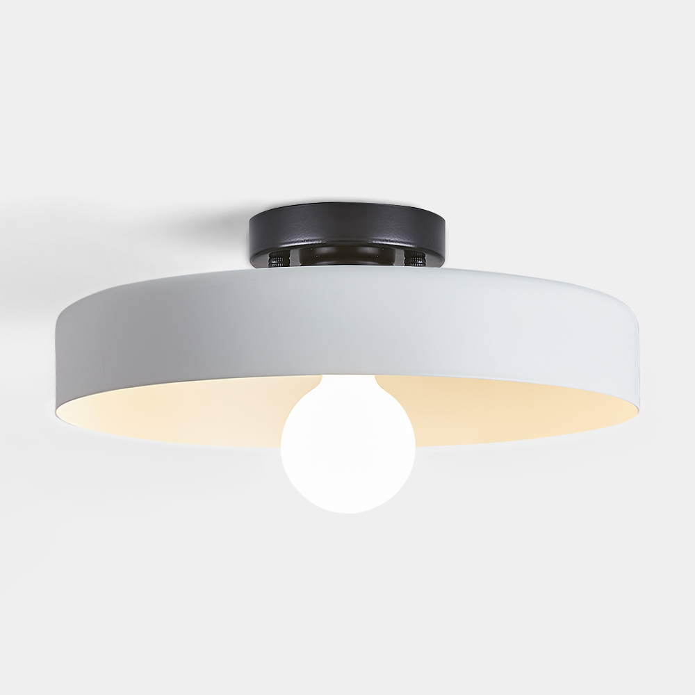 Semi Flush Simple Colorful Iron Bedroom Ceiling Lights