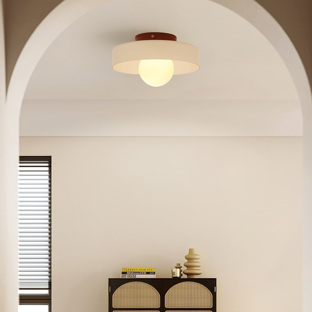 Bauhaus Mini Round Modern Glass Ceiling Light