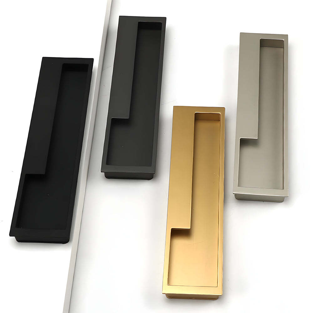 Left Right Hidden Slotted Recessed Handles