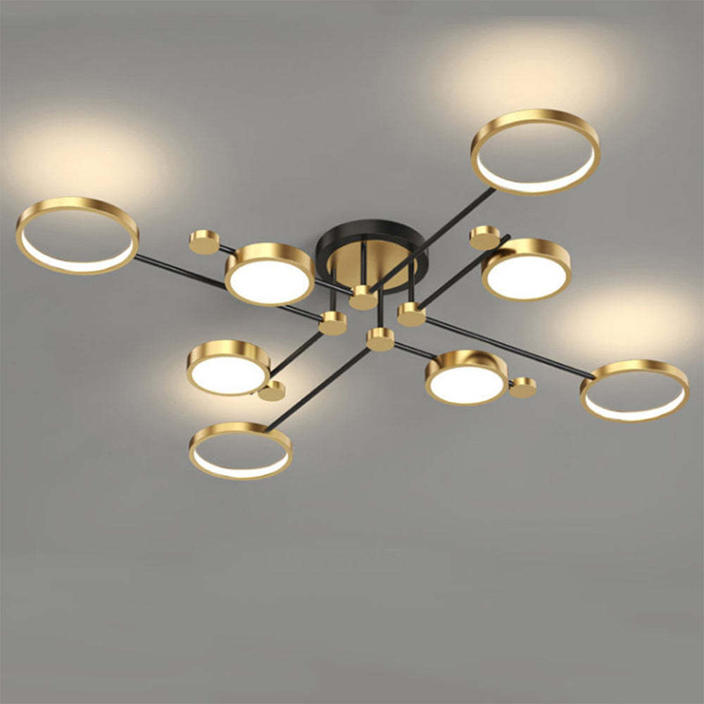 Modern Luxurious Metal LED Living Room Ceiling Light   SKU 未定