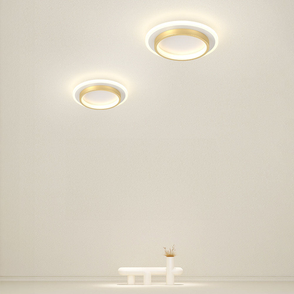 Art Deco Aluminum Acrylic LED Ceiling Light for Living Room