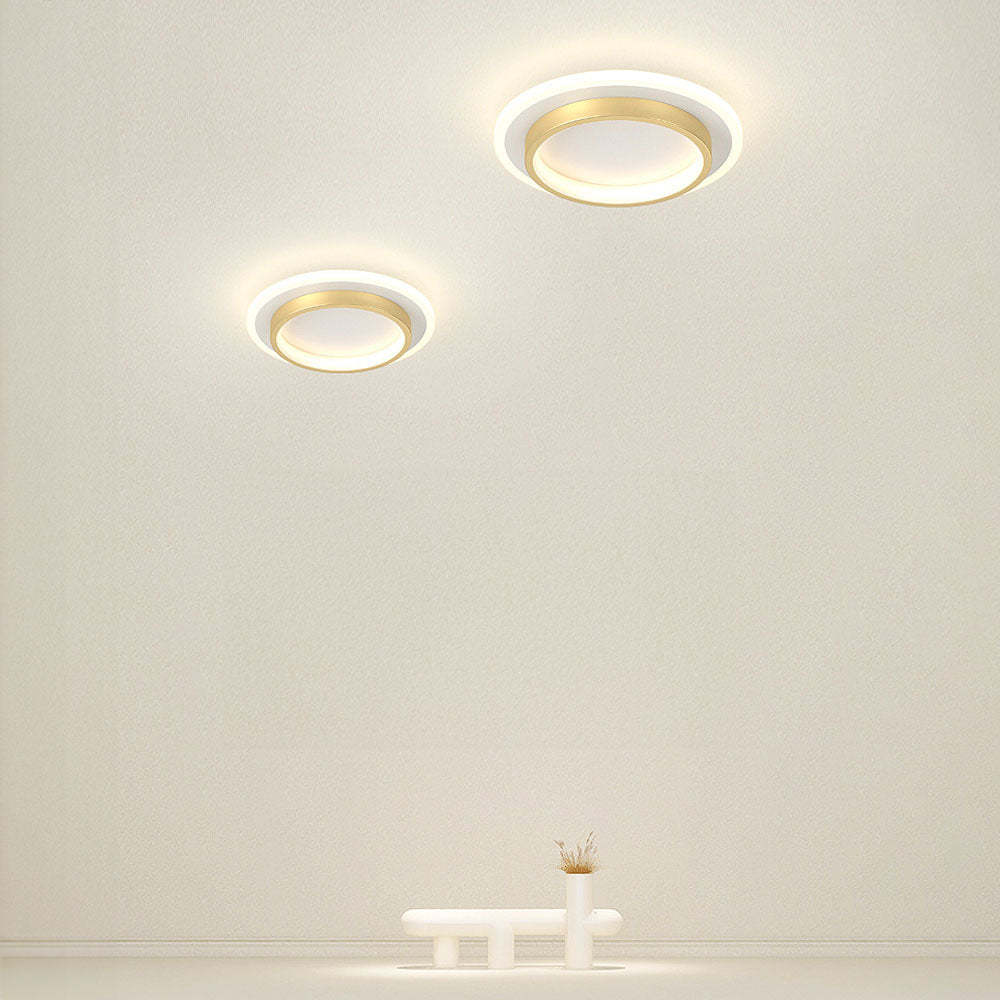 Art Deco Aluminum Acrylic LED Ceiling Light for Living Room