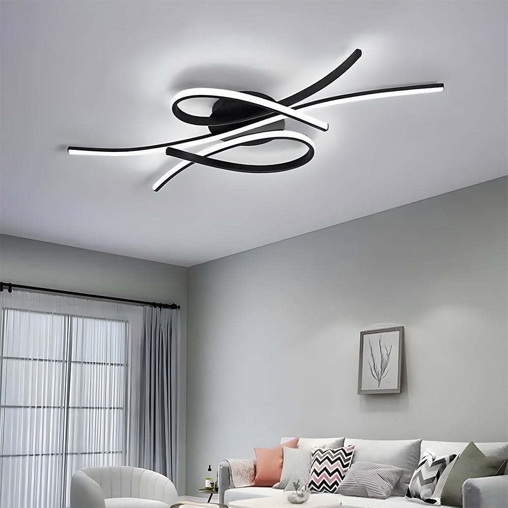 Unique Creative Musical Notes LED Ceiling Lamp