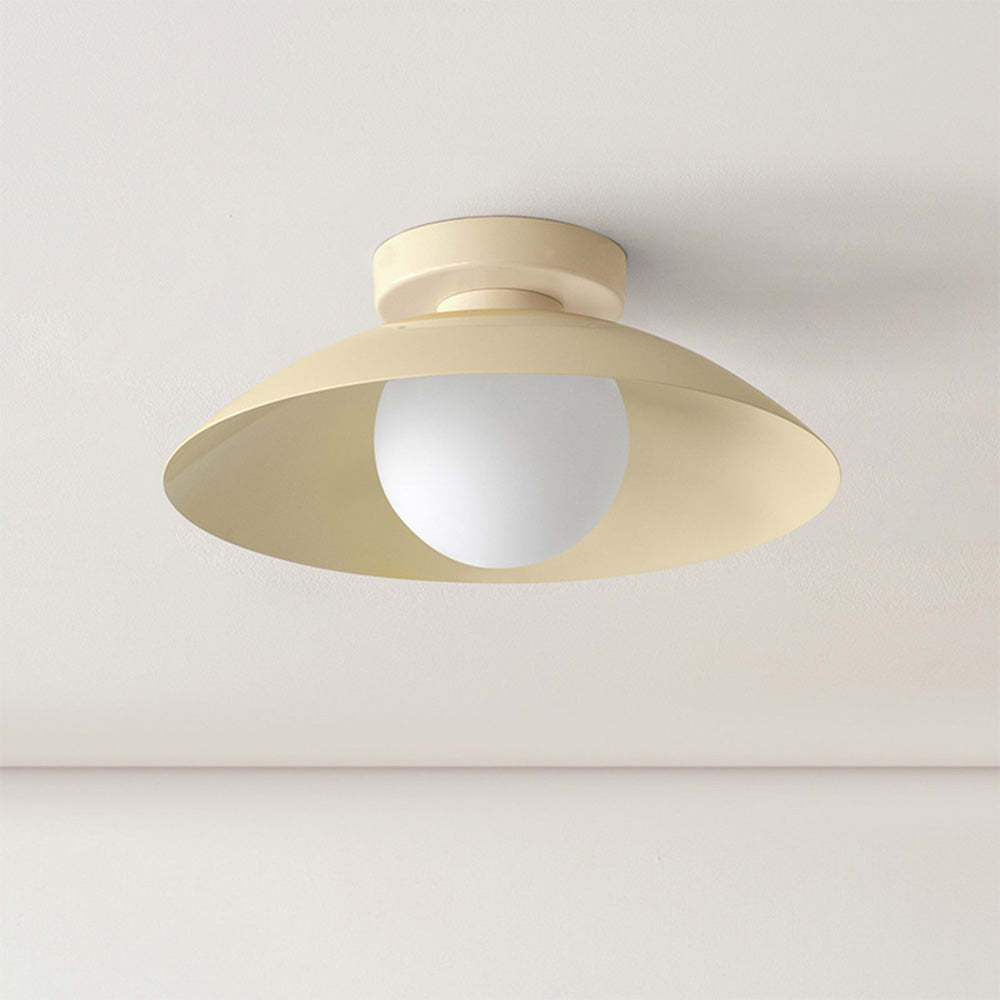 Modern Small Metal Round Flush Mount Ceiling Light -Homdiy