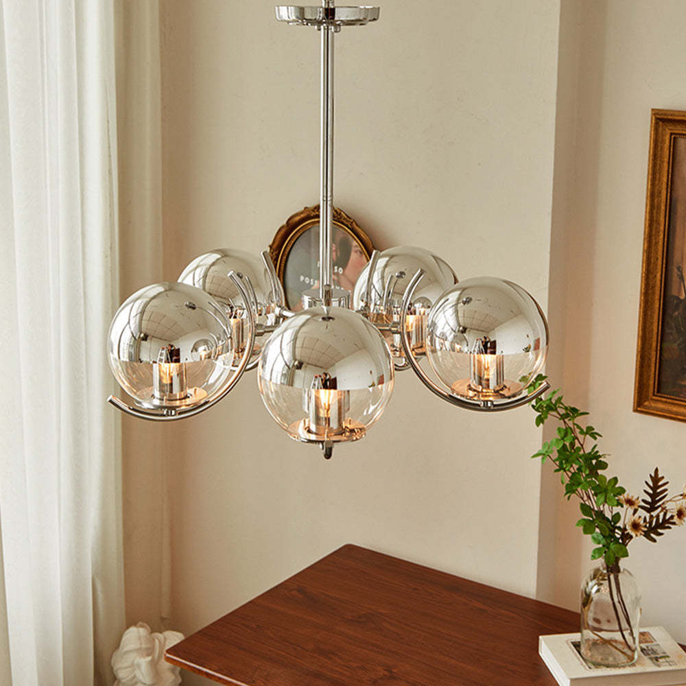 Rero Bauhaus Chandelier with Lampshade Circular Metal -Homdiy