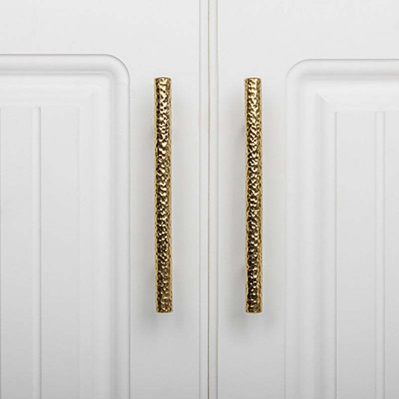 Luxury Solid Golden Round Brass Drawer Wardrobe And Door Handle -Homdiy