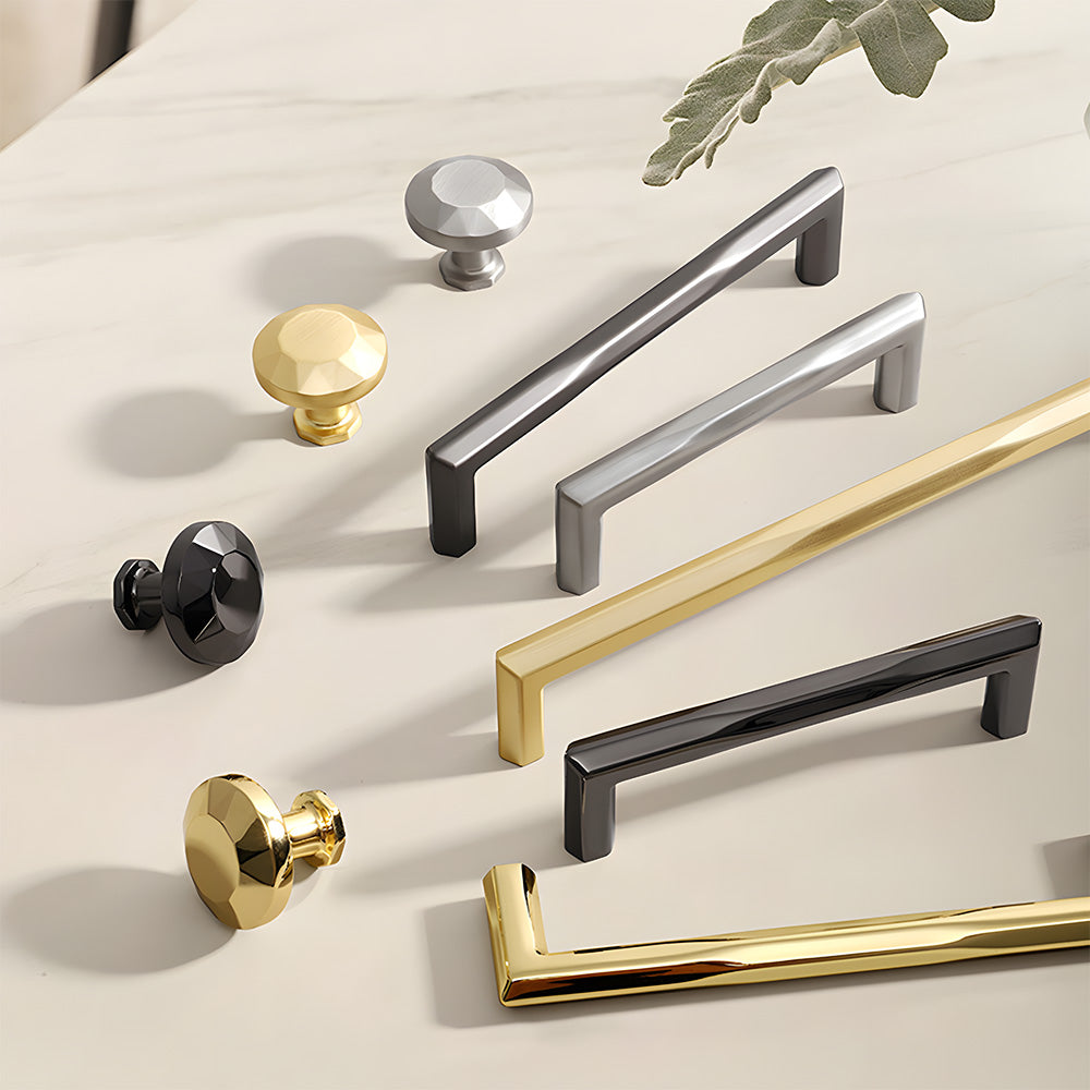 Minimalist Elegant Zinc Alloy Wardrobe Cabinet Drawer Pulls