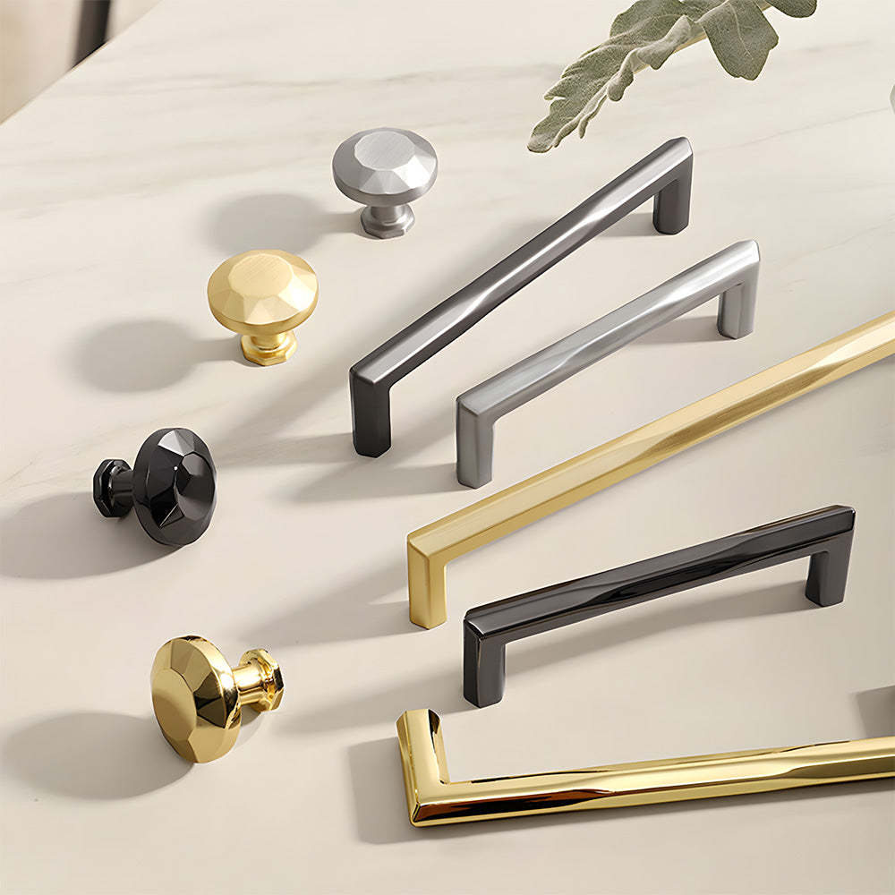 Minimalist Elegant Zinc Alloy Wardrobe Cabinet Drawer Pulls