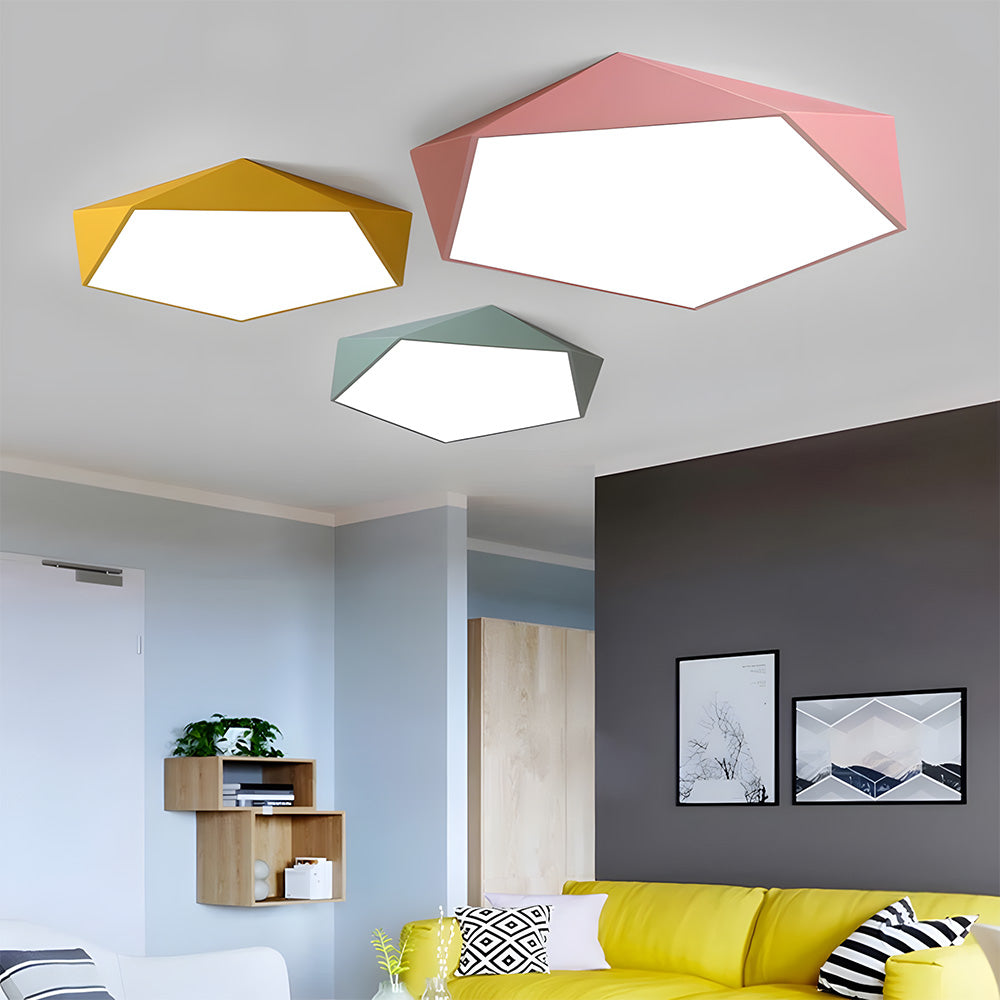 Modern Macaroon Dimmable LED Ceiling Light for Bedroom