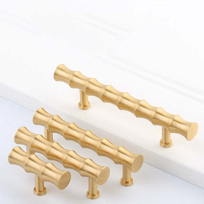 Brass Bamboo Cabinet Handles Dresser Pulls And Drawer Knob -Homdiy