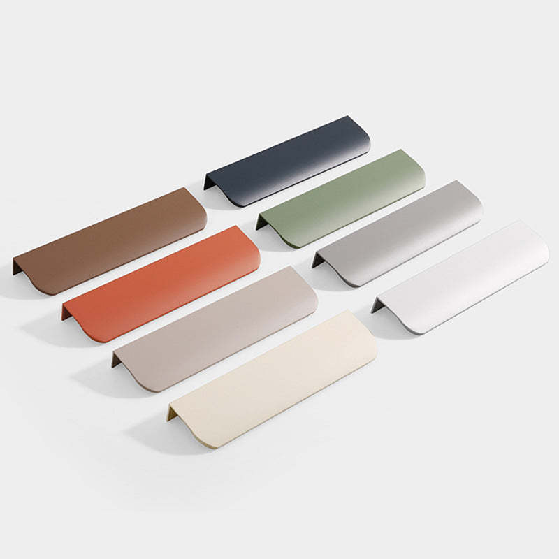 Aluminum Alloy Round Arc Shape Invisible Handle For Cabinet