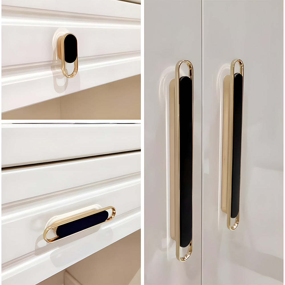 Two-color Zinc Alloy Modern Cabinet Handles