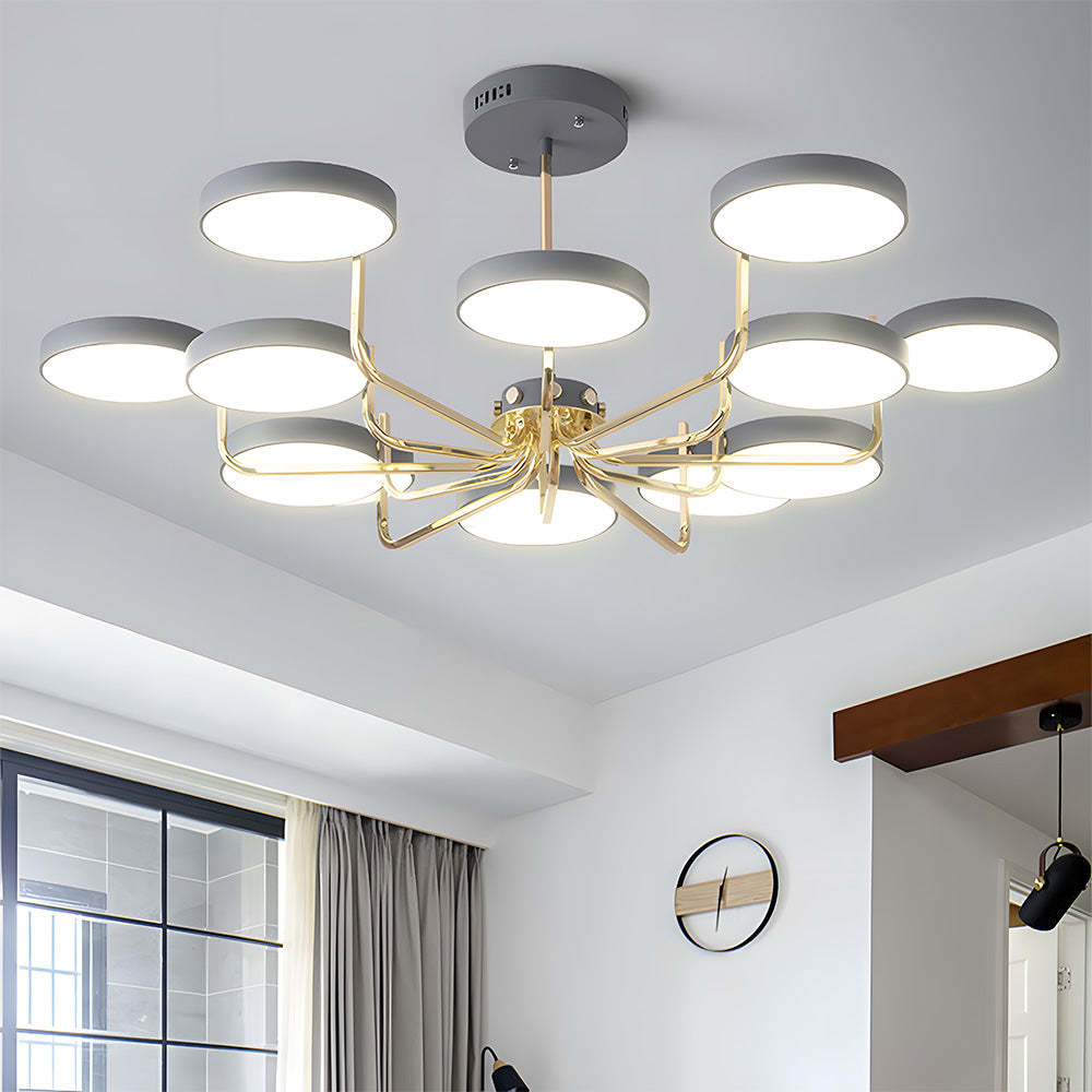 Nordic Iron LED Ceiling Light for Living Room