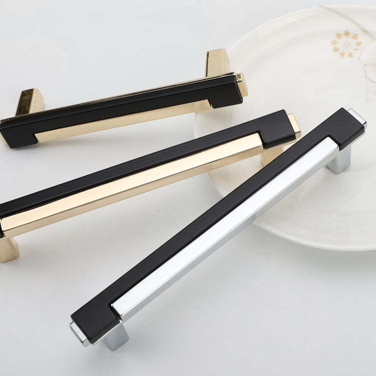 Zinc Alloy Modern Gold Black Chrome Kitchen Handles