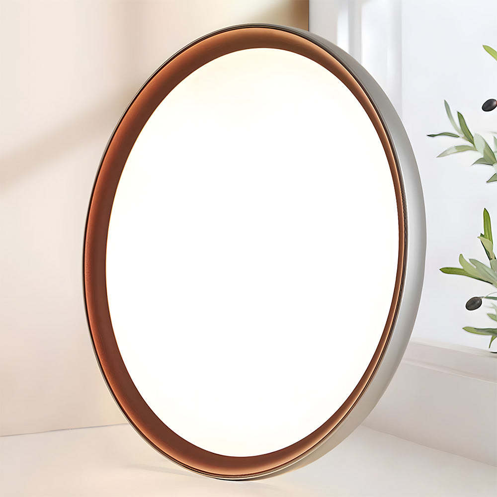 Nordic Creativity Brown Round LED Bedroom Ceiling Lamp