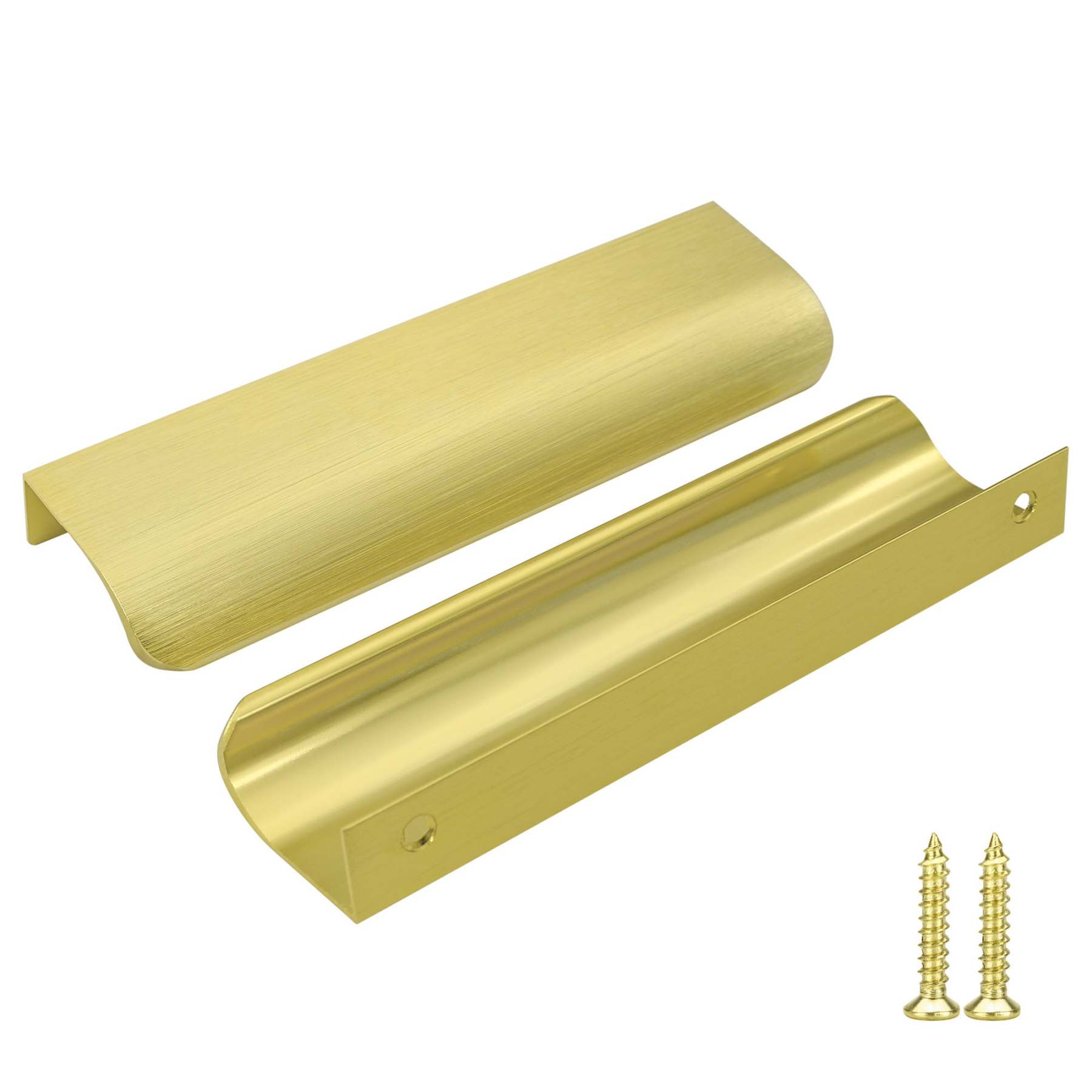 Edge Drawer Pulls Gold Cabinet Door Handles Hardware -Homdiy