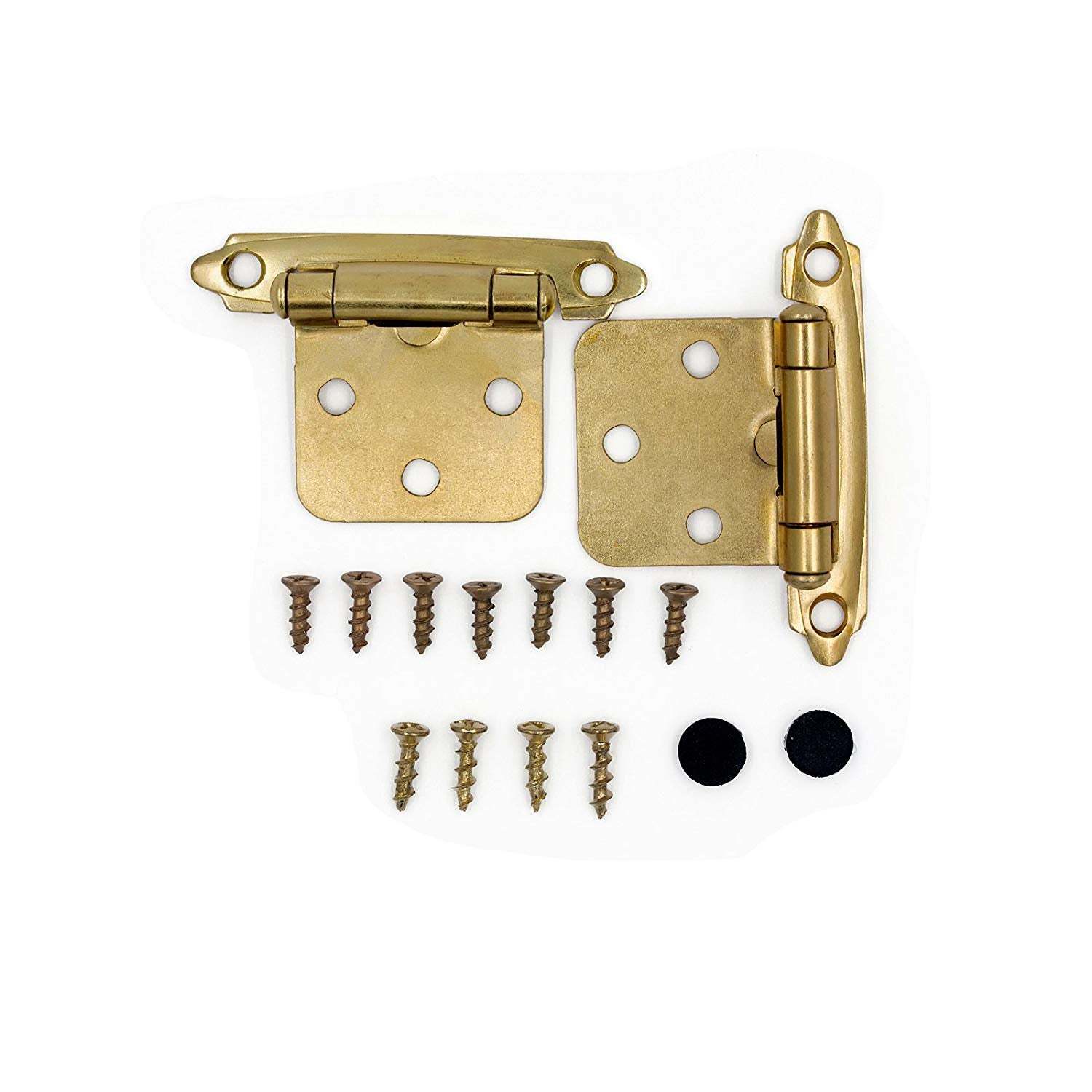 (5 pairs) Variable Overlay Brushed Hinges Face Mount (SCH30BB ) -Homdiy