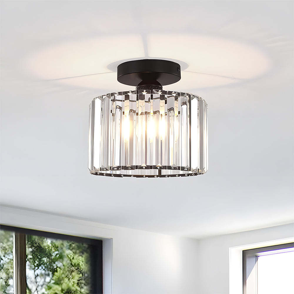 Modern Crystal Ceiling Lights - Flush Mount Hallway Fixtures