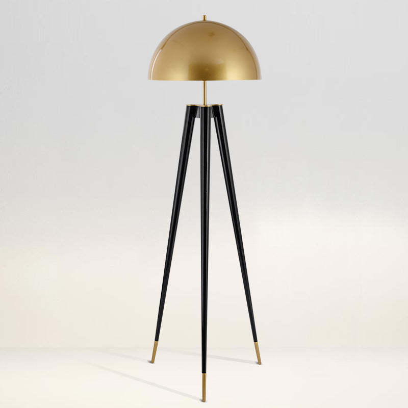Modern Gold Metal Tripod Floor Lamp -Homdiy