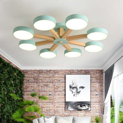 Nordic Multi-Ring LED Ceiling Light for Living Room