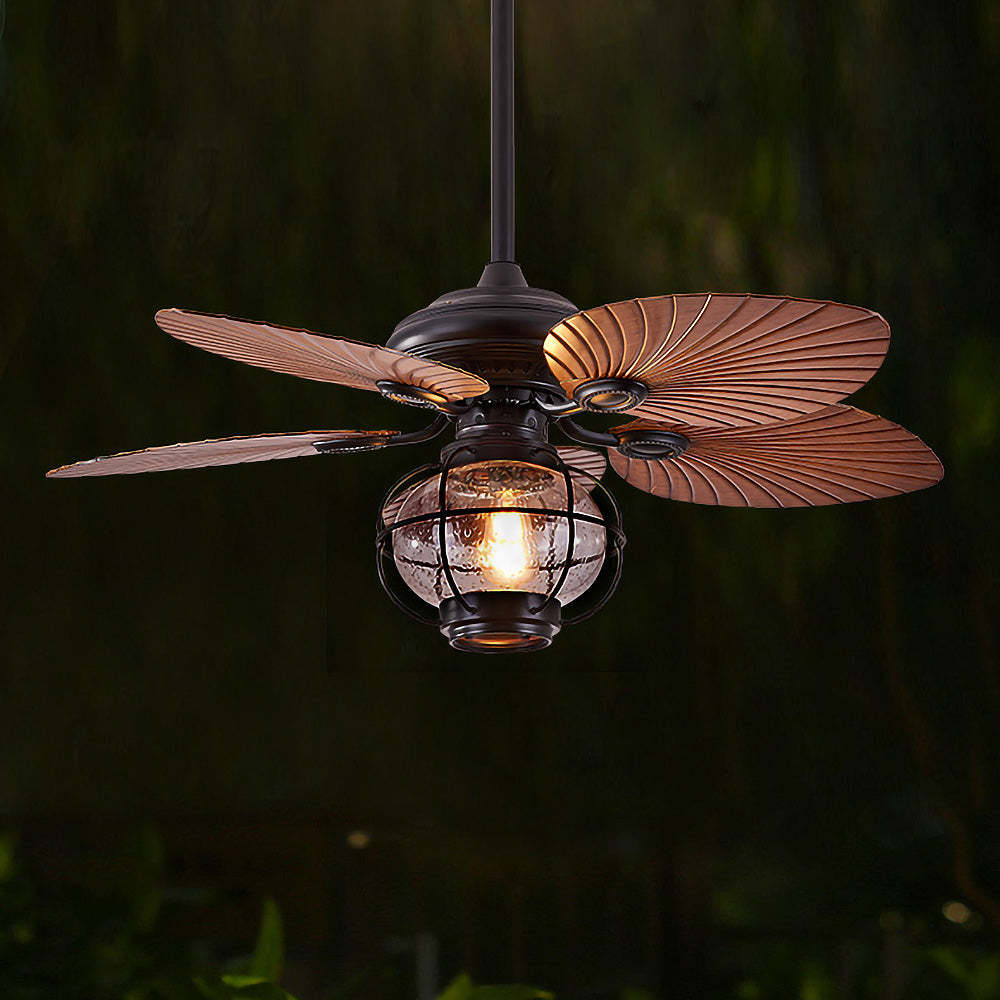 Black Vintage Creative Flying Ceiling Fans with Outdoor Lights -Homdiy