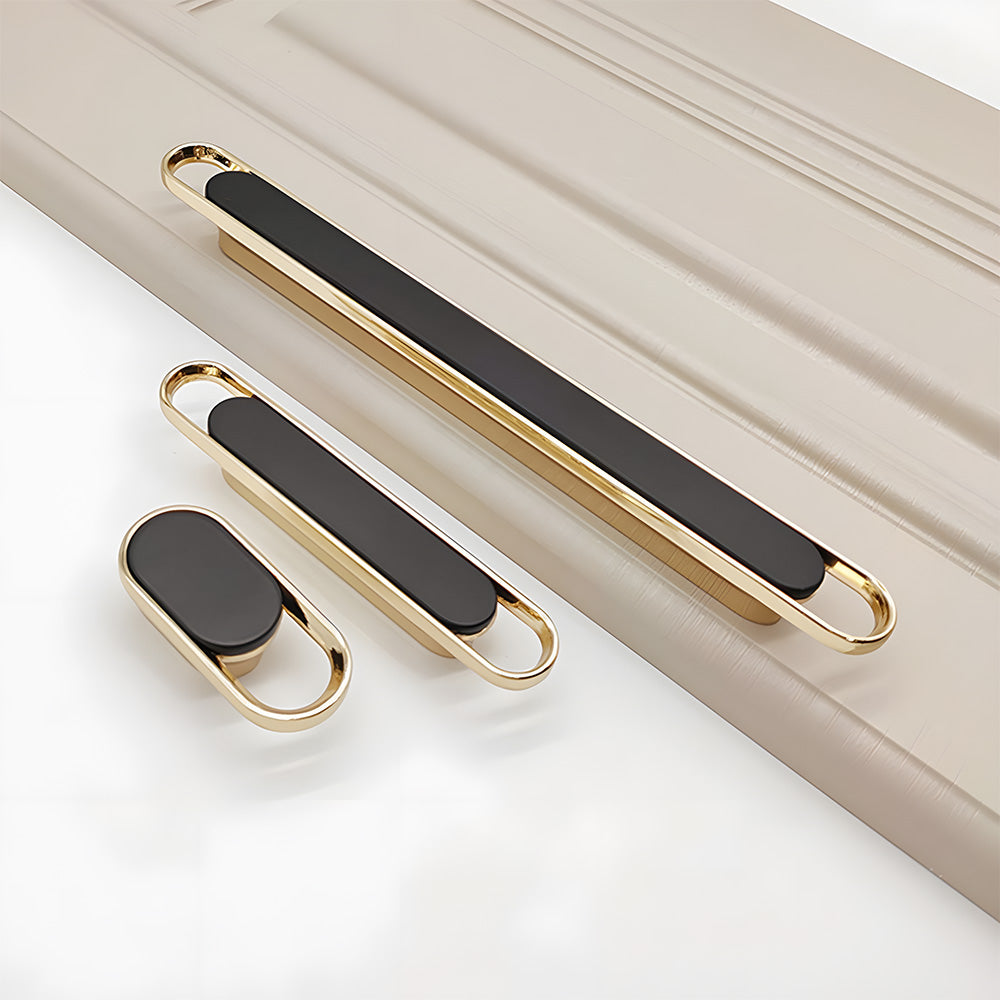Two-color Zinc Alloy Modern Cabinet Handles