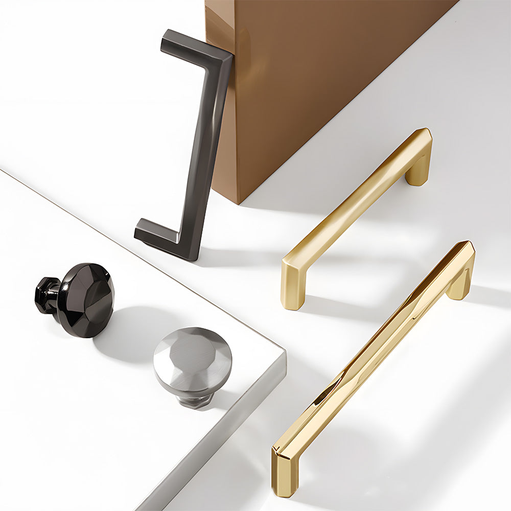 Minimalist Elegant Zinc Alloy Wardrobe Cabinet Drawer Pulls