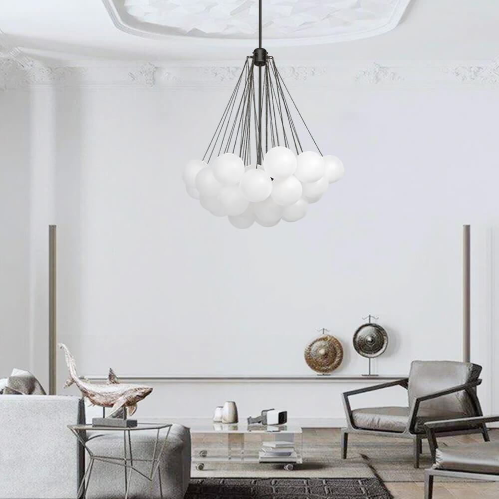 Vintage Glass Bubble Chandelier -Homdiy