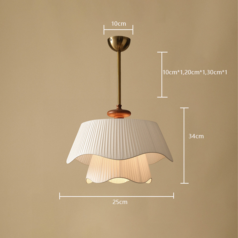 [Copy]Medieval Style Glass Beige Dining Room Pendant Light