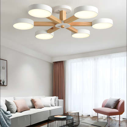 Nordic Multi-Ring LED Ceiling Light for Living Room