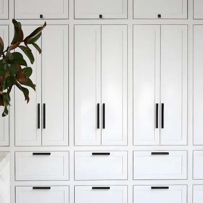 Modern Matte Black Aluminum Alloy Cabinet Pulls